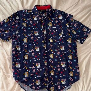 Men's Navy USA Graphic Shirt